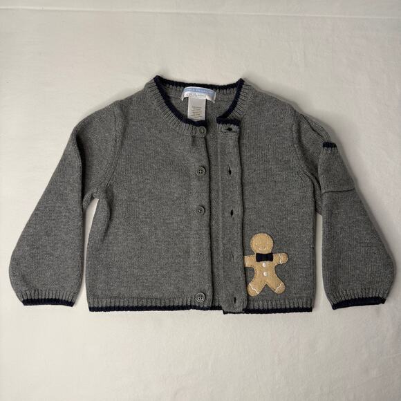Janie & Jack Baby Cardigan Sweater 12–18 Months Cotton Wool Soft Holiday Classic - Picture 10 of 14